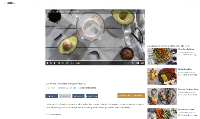 Watching a video on Hideout.tv